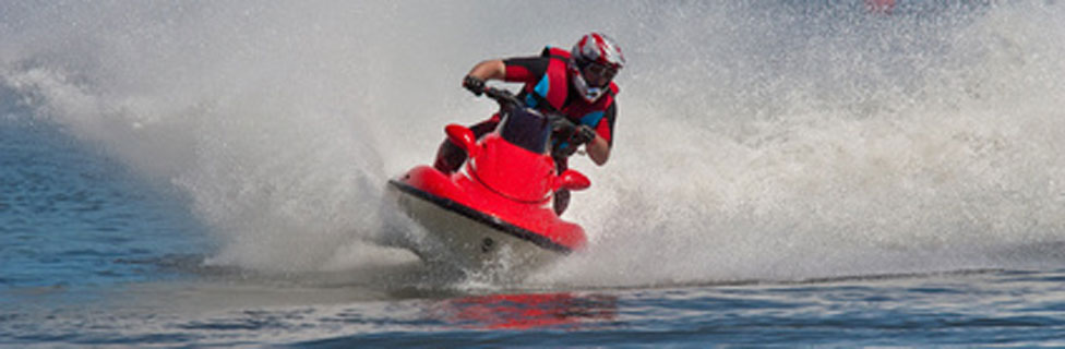 personal watercraft on El Capitan Reservoir, CA